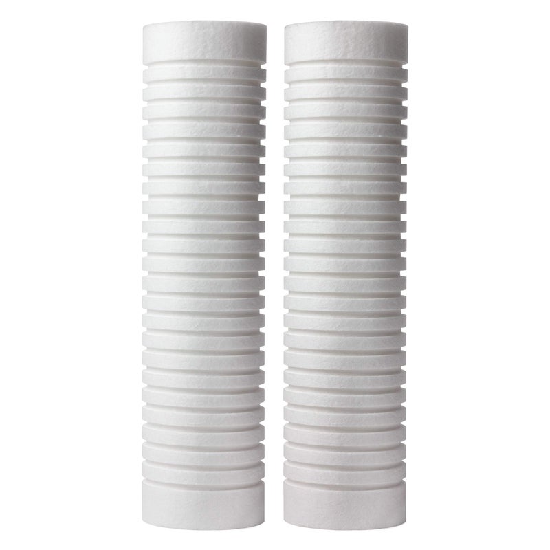 AO Smith 2.5"x10" 5 Micron Sediment Water Filter Replacement Cartridge - 2 Pack - For Whole House Filtration Systems - AO-WH-PREV-R2 - Image 1